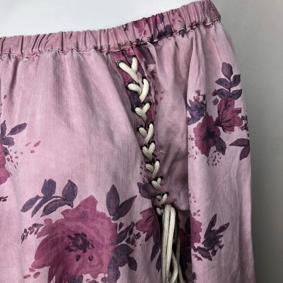 STANDARD Grace Pink Off The Shoulder Floral Top Size Small - Picture 5 of 9